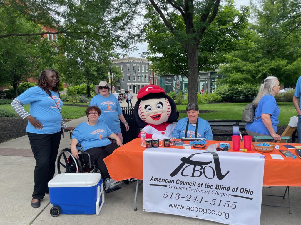 Fun Fest table with Rosie Red